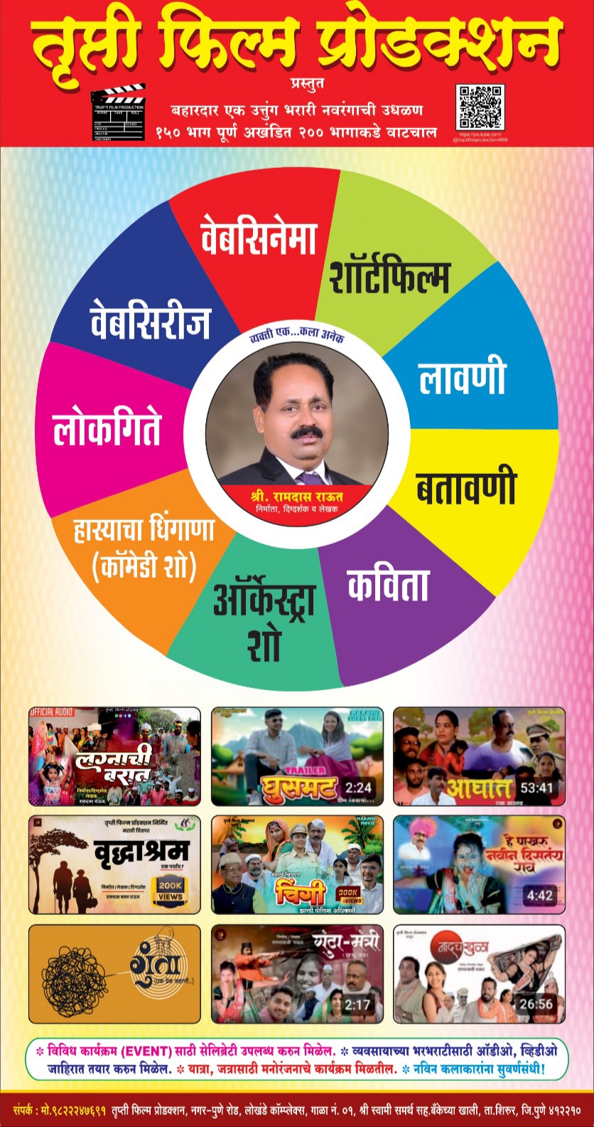 Nihshabda:तृप्ती फिल्म प्रोडक्शन शिरूर निर्मित 'निशब्द - एक विलक्षण प्रेमकहाणी' या वेब सिनेमाचं हिंगणी दुमाला येथे शूटिंग यशस्वीपणे पार पडलं. समाजप्रबोधन, नवोदितांना संधी आणि संवेदनशील प्रेमकथन अशा अनेक पैलूंना स्पर्श करणारा हा सिनेमा लवकरच प्रेक्षकांसमोर येणार आहे."